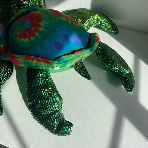 Caravan Soft Toys Tie Dye  Shell Turtle 22” - Picture 8 of 13